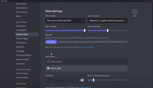 Discord Voice and Video Settings